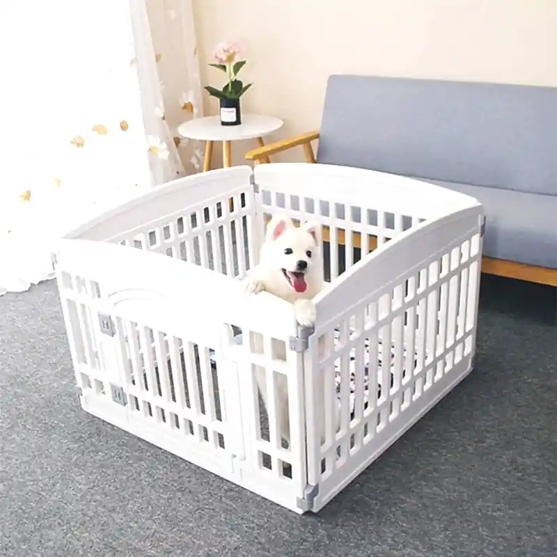 4 Panelli Katlanabilir,Kapılı,İç/Dış Mekan Evcil Hayvan Oyun Parkı