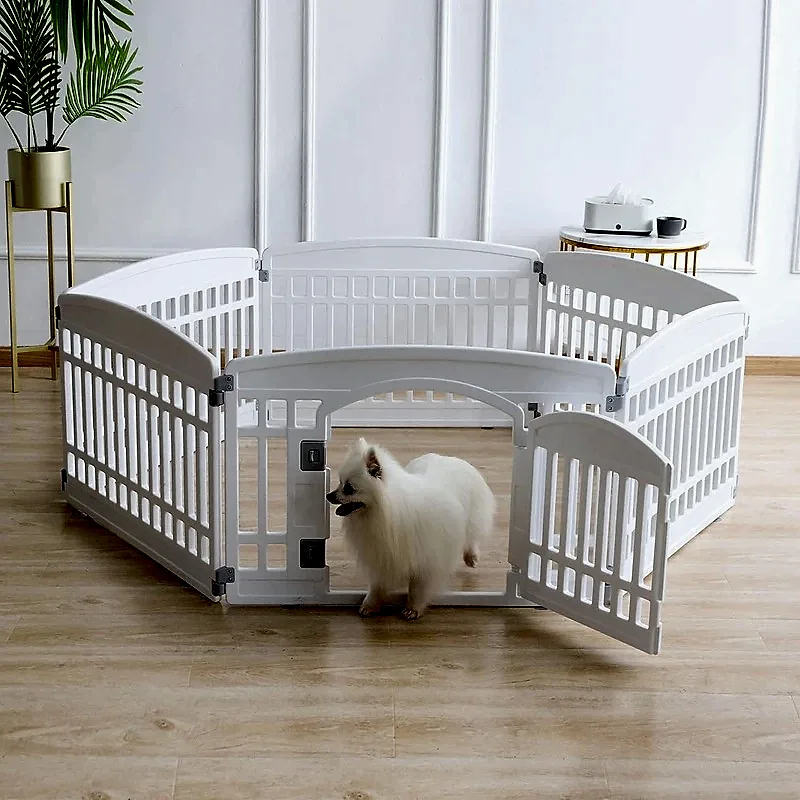 6 Panelli Katlanabilir,Kapılı,İç/Dış Mekan Evcil Hayvan Oyun Parkı