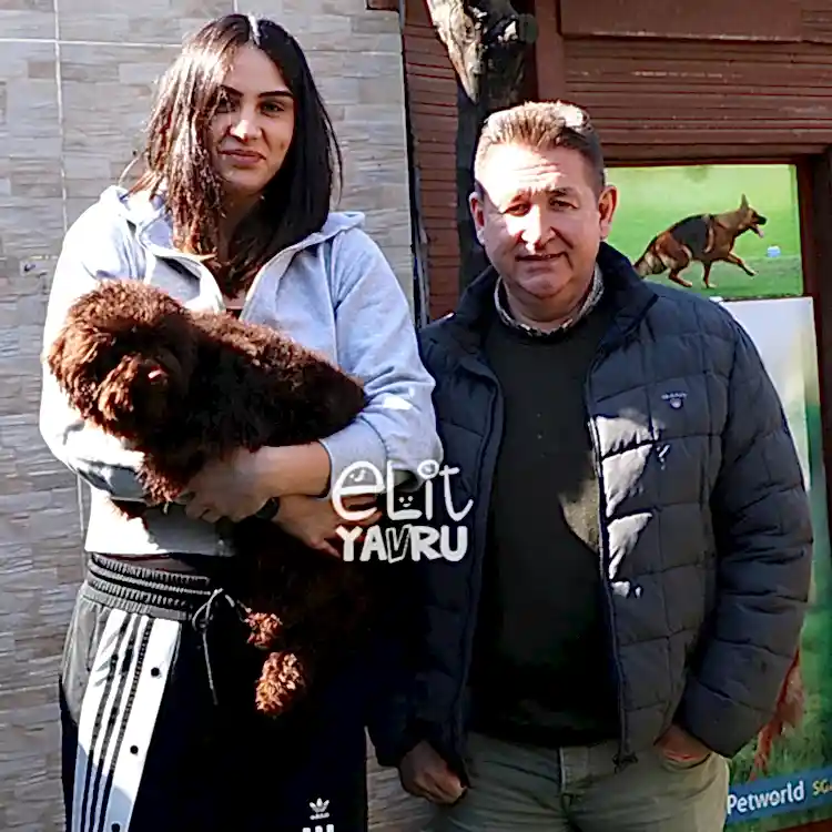Galatasaraylı Bircan Gökdemir ve Poodle elit yavrusu