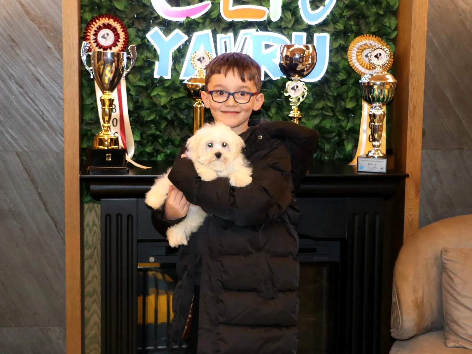 Gökhun Bey ve ailesi Maltese yavrularına kavuştular