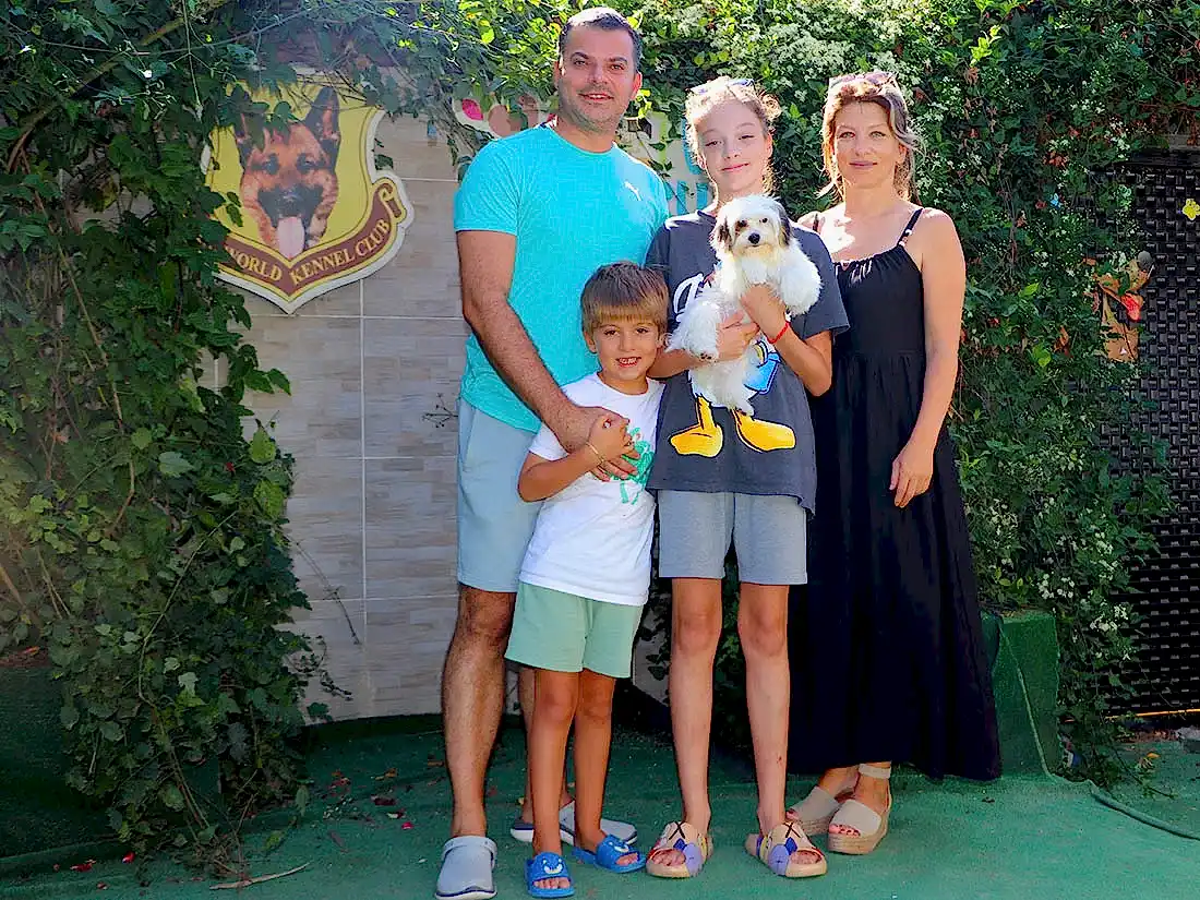 Hasan Bey ve ailesi Morkie yavrularına kavuştular