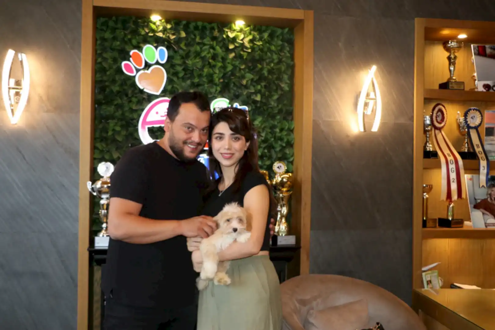 Muhaddes ve eşi Maltipoo yavrularına kavuştular